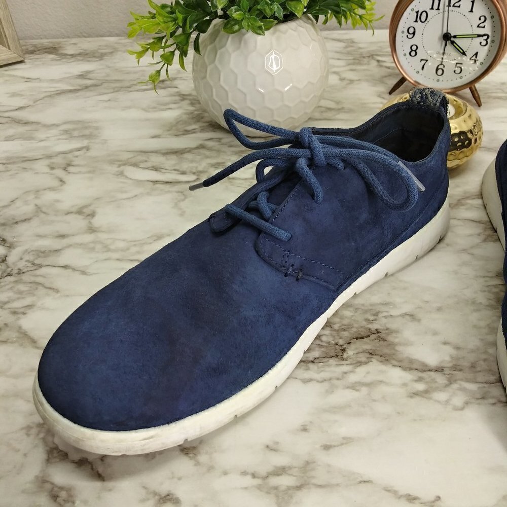 UGG navy suede light weight Oxfords Sneakers sz.10 - Picture 8 of 14